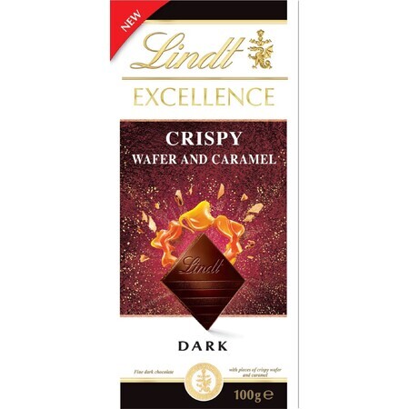 Lindt Excellent Dark Excellent Dark Knusprige Waffeln und Karamell 100 g