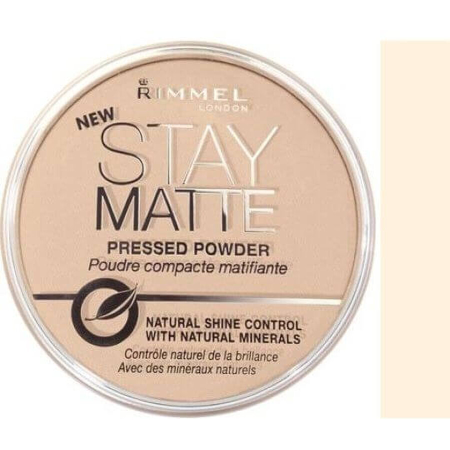 Rimmel London Stay Stay Matte Puder Puder 001 Transparent 14 g