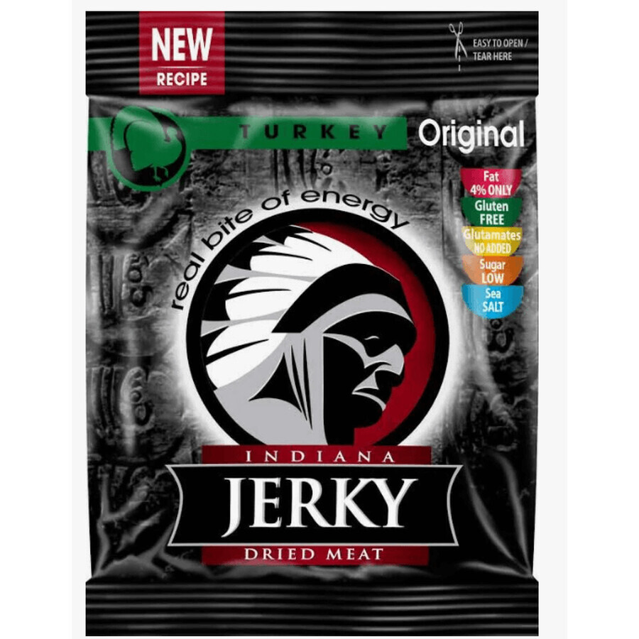 Indiana Jerky Turkey (Pute) Original 25 g