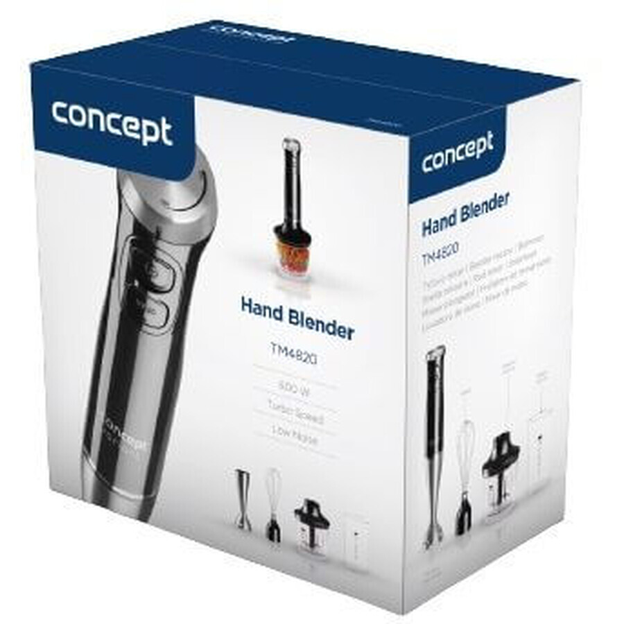 Concept Stick blender 4820 cu tocător, bici și bol de amestecare