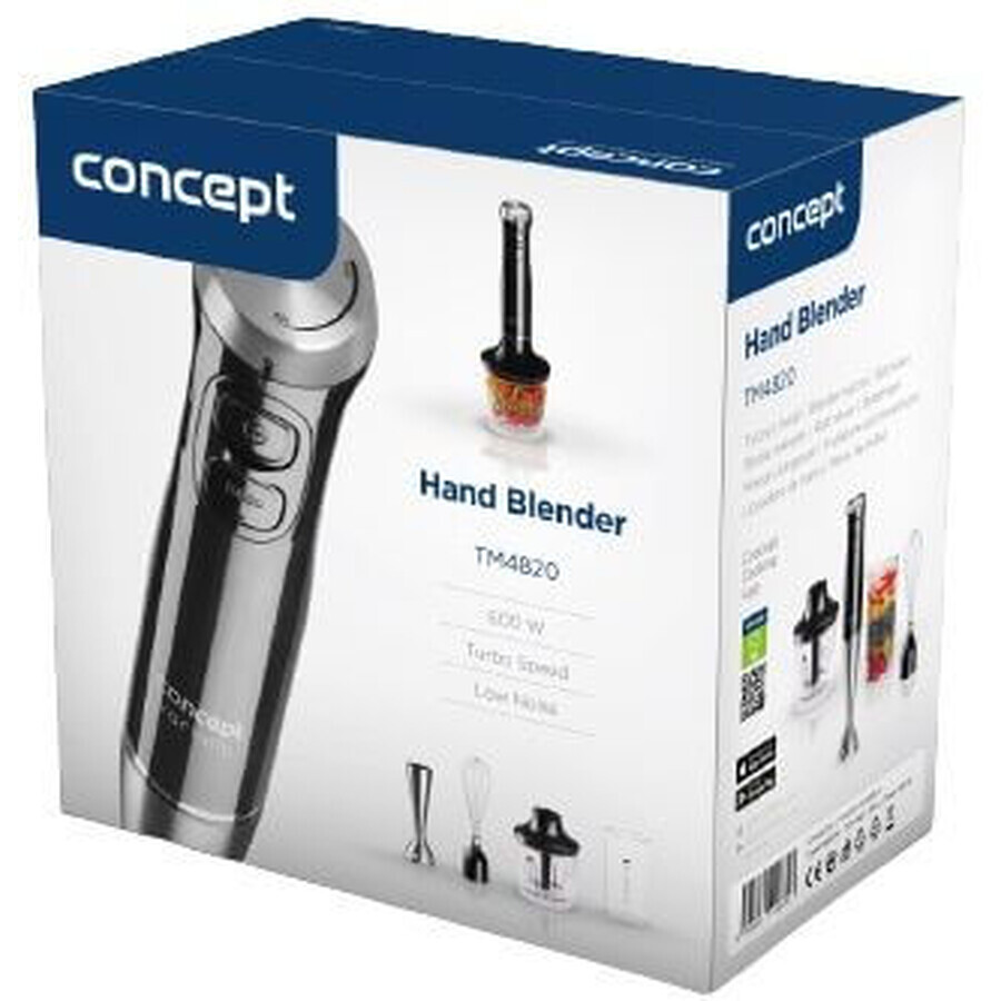 Concept Stick blender 4820 cu tocător, bici și bol de amestecare