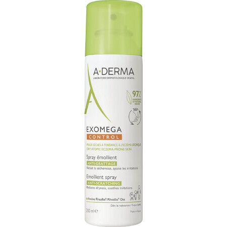 A-Derma Exomega Exomega Control Emollient Spray für trockene, zu Atopie neigende Haut 200 ml