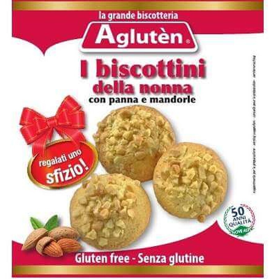 Biscuiți bunicii cu frișcă și migdală, fără gluten, 100g, Agluten