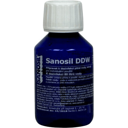 Sanosil DDW Trinkwasserdesinfektion 80ml/80l Wasser 80 ml