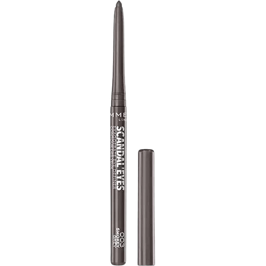 Rimmel London Scandal'Eyes Exagerate Eye Definer, Crayon pour les yeux 003, Smokey Grey 0.35 g