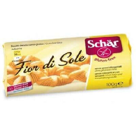 Biscuiți cu vanilie, fără gluten, Fior Di Sole, 100g, Dr. Schar