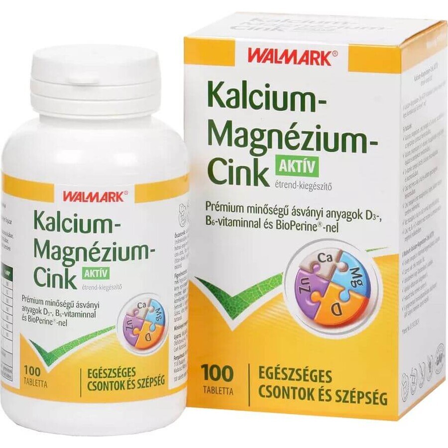 Walmark Calcium + Magnesium + Zink Activ 100 Tabletten