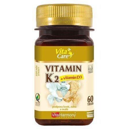 VitaHarmony Vitamin K2 + D3 60 Kapseln