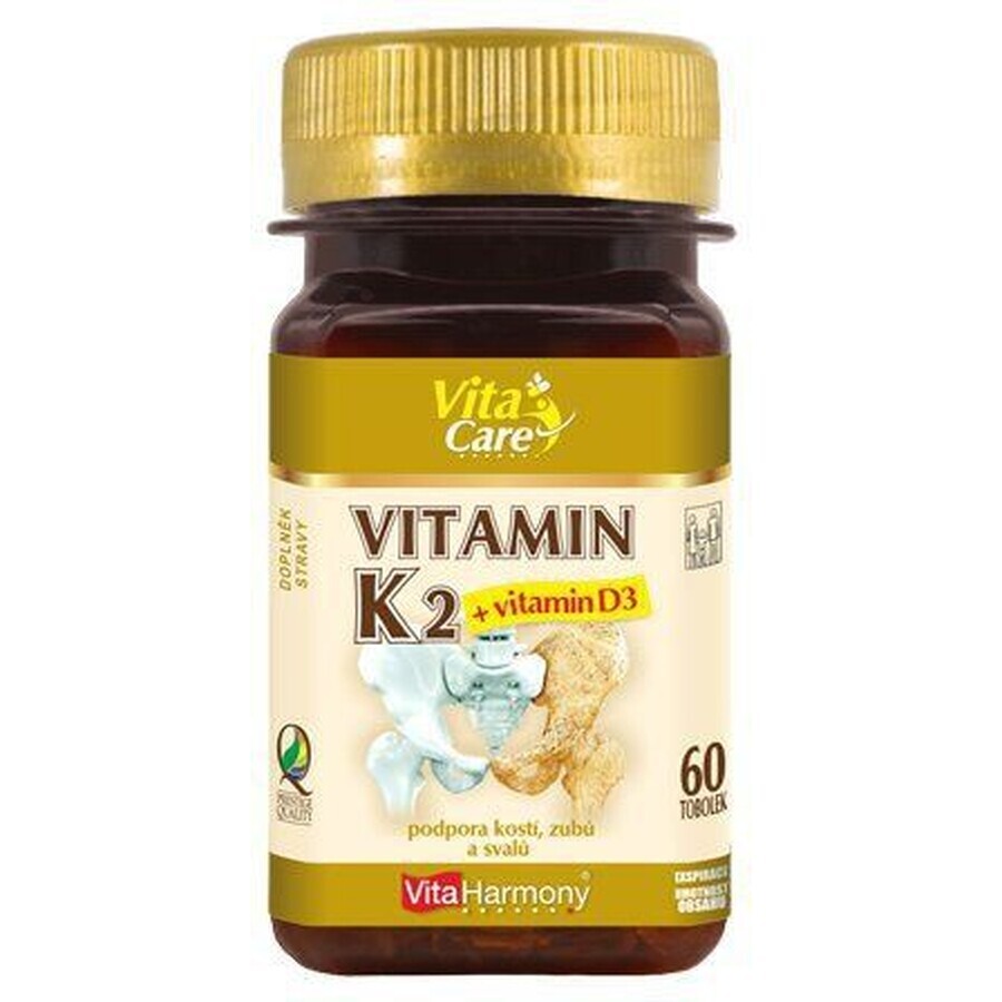 VitaHarmony Vitamin K2 + D3 60 Kapseln