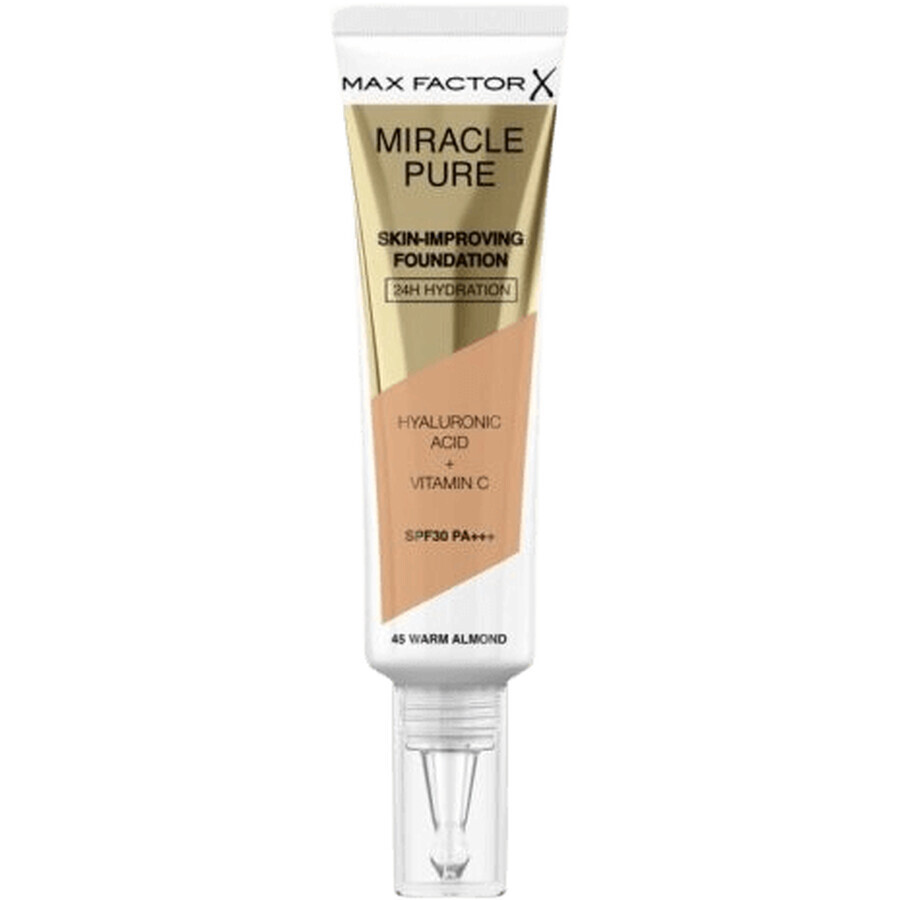 Max Factor Miracle Pure Long Lasting Makeup 45 Warm Almond 30 ml