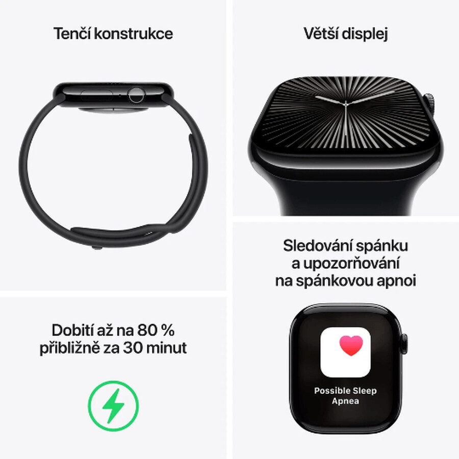 Apple Watch Series 10 GPS + Cellular 46mm Natural Titanium Gehäuse mit Natural Milanese Loop - M/L