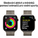 Apple Watch Series 10 GPS + Cellular 46mm Natural Titanium Gehäuse mit Natural Milanese Loop - M/L