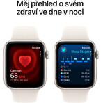 Apple Watch SE GPS 40mm Starlight 40mm Aluminiumgehäuse mit Starlight Sportband - M/L