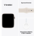 Apple Watch SE GPS 40mm Starlight 40mm Aluminiumgehäuse mit Starlight Sportband - M/L