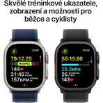 Apple Watch Ultra 2 (2024) 49mm, Schwarzes Titan mit schwarzem Titan Milanese M-Griff