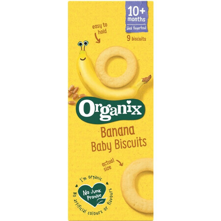 FingerFoods Bio-Bananenkekse, +10 Monate, 54g, Organix