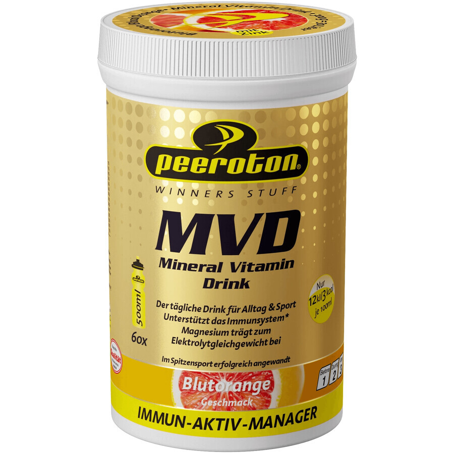 Peeroton MVD Mineral-Vitamin-Drink mit rotem Orangengeschmack 300 g