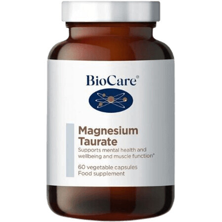 BioCare Magnesium Taurat - Magnesiumchelat und L-Taurin 60 Kapseln