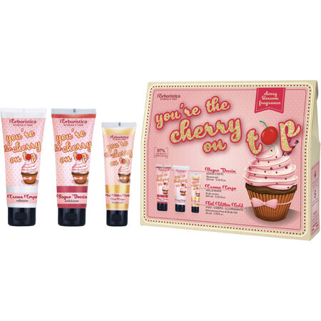 Erboristica Cherry Körperkosmetik-Set mit Kirschblütengeschmack 3 Stück