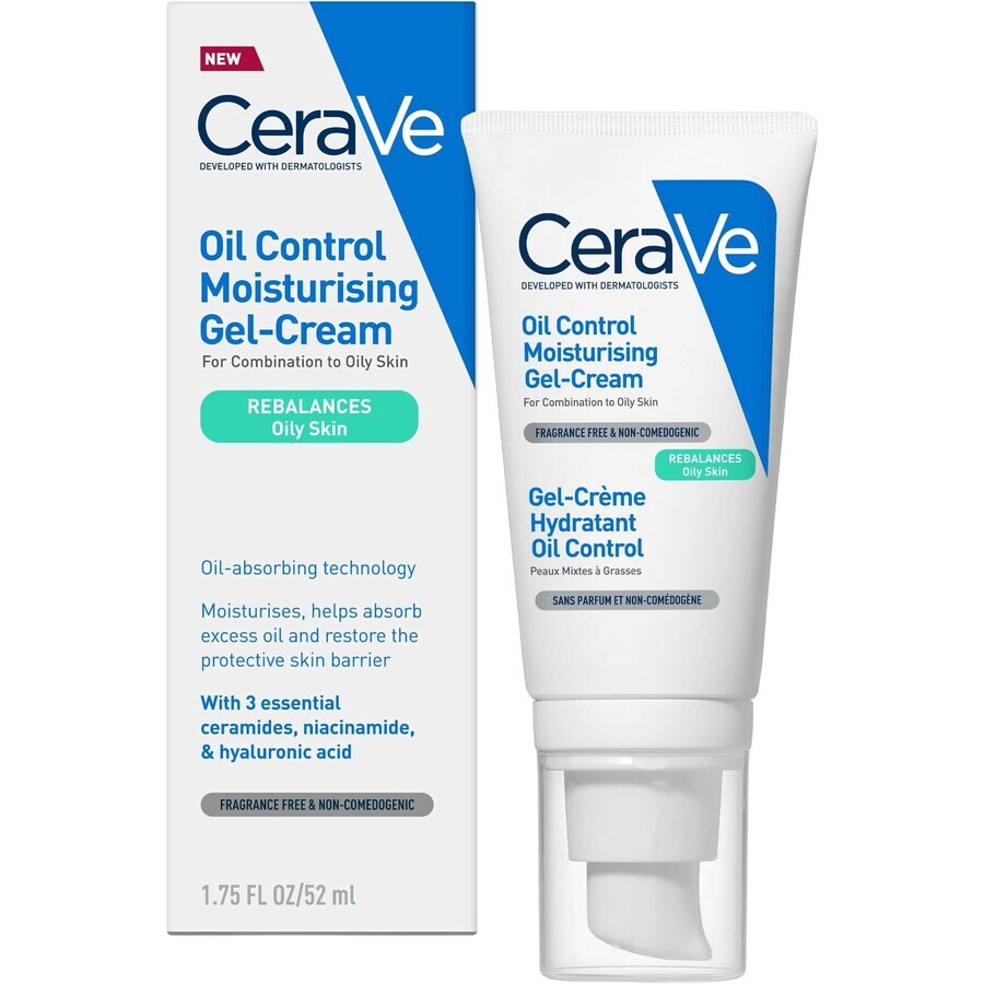 CeraVe Gel-crème hydratant pour peaux mixtes à grasses 52 ml