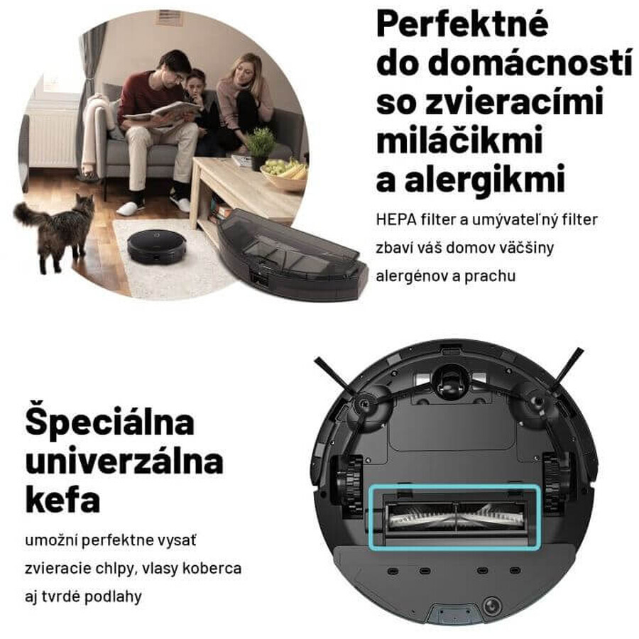 Lauben Robot Vacuum 26BB Robot aspirapolvere per animali domestici con Mop