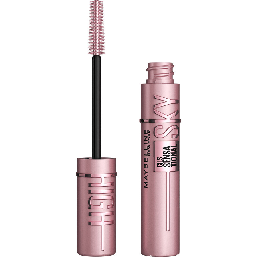 Maybelline New York Sky High verlängernde und volumisierende Wimperntusche 01 Sehr schwarz 9,6 ml