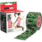 RockTape Design kinesiologisches Band, grün maskiert 5 m