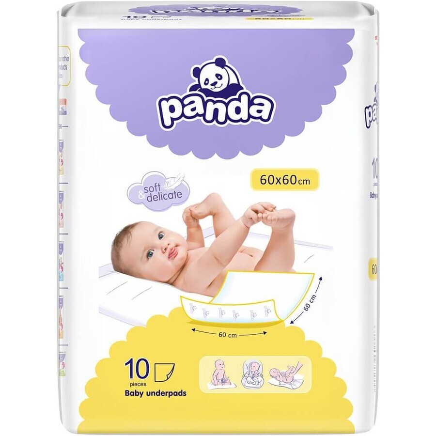 Panda Baby Wickelauflagen 10 Stück