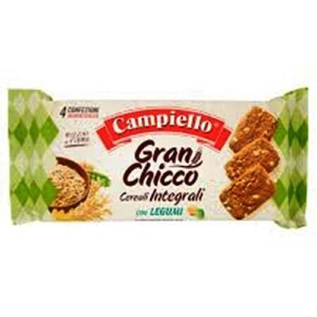 Biscuiti cereale integrale cu legume Gran Chico, 400 g, Campiello