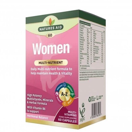 Natures Aid WOMEN Multinutrient + Superfoods 60 Kapseln