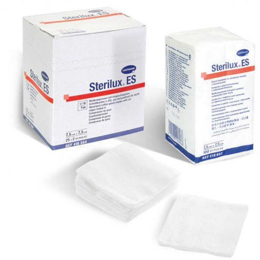 Hartmann Sterilux Sterilux es compresa no estéril con bordes doblados 100 unid.