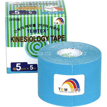 Temtex KINESOLOGY TAPE KINESOLOGY TAPE, blau, 5 m