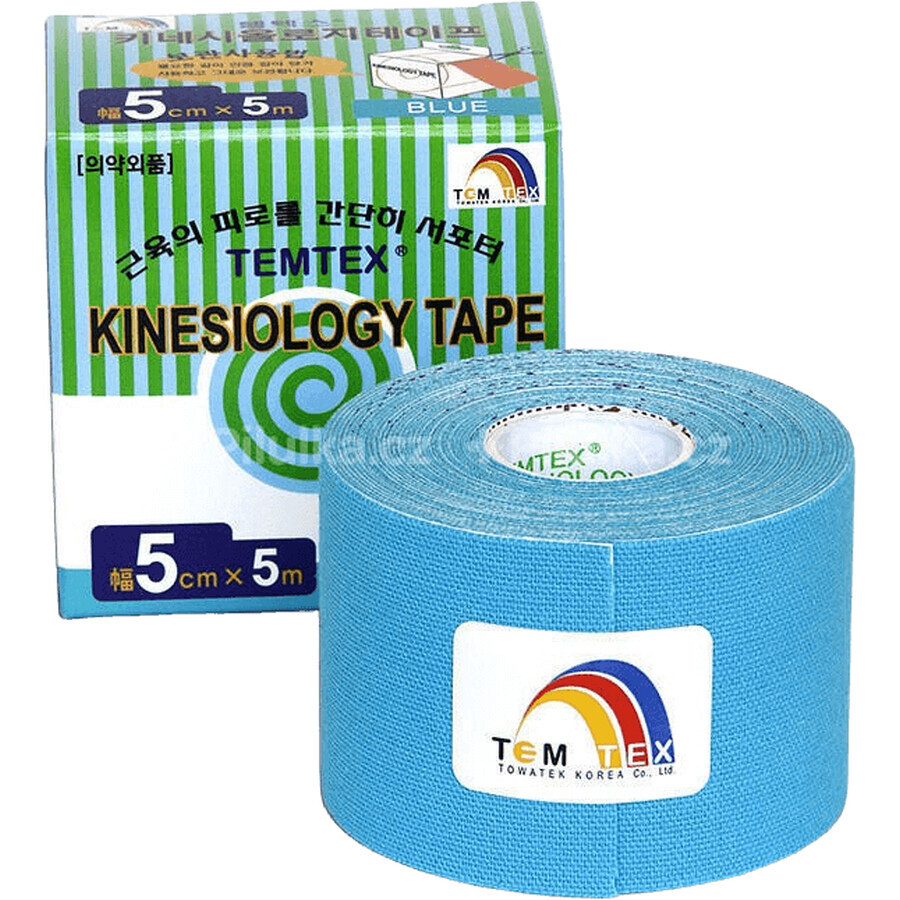 Temtex KINESOLOGY TAPE KINESOLOGY TAPE, blau, 5 m