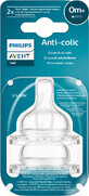 Philips Avent Anti-Kolik-Schnuller f&#252;r Flasche Nr.1, Neugeborenenfluss, 0m+ 2 St&#252;ck