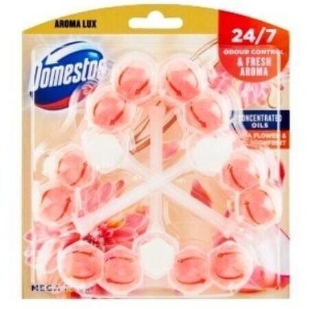 Domestos Aroma Lux Dahlienblüte & Drachenfrucht WC-Block 3 x 55 g