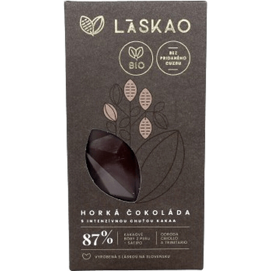 Laskao Bio-Heiße Schokolade 87% 75 g