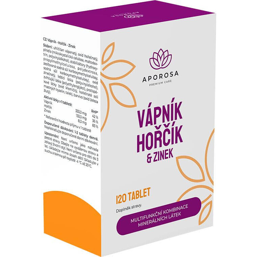 Aporosa Calcium + Magnesium + Zink 120 Stück