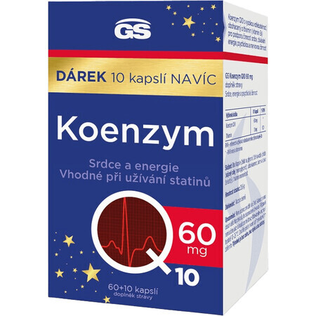 GS Coenzym Q10 60 mg Geschenk 2023 60+10 Kapseln