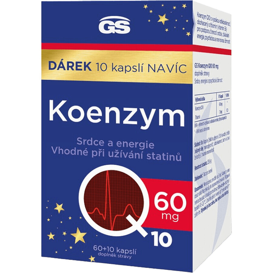 GS Coenzym Q10 60 mg Geschenk 2023 60+10 Kapseln