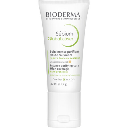 Bioderma Sébium Global Cover Abdeckcreme zur Beseitigung von Akne 30 ml