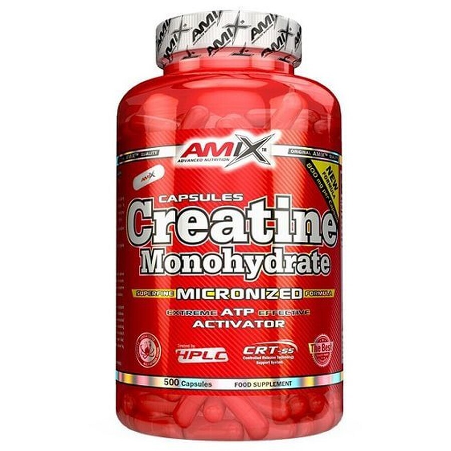 Amix Kreatin-Monohydrat 800 mg, 500 Kapseln