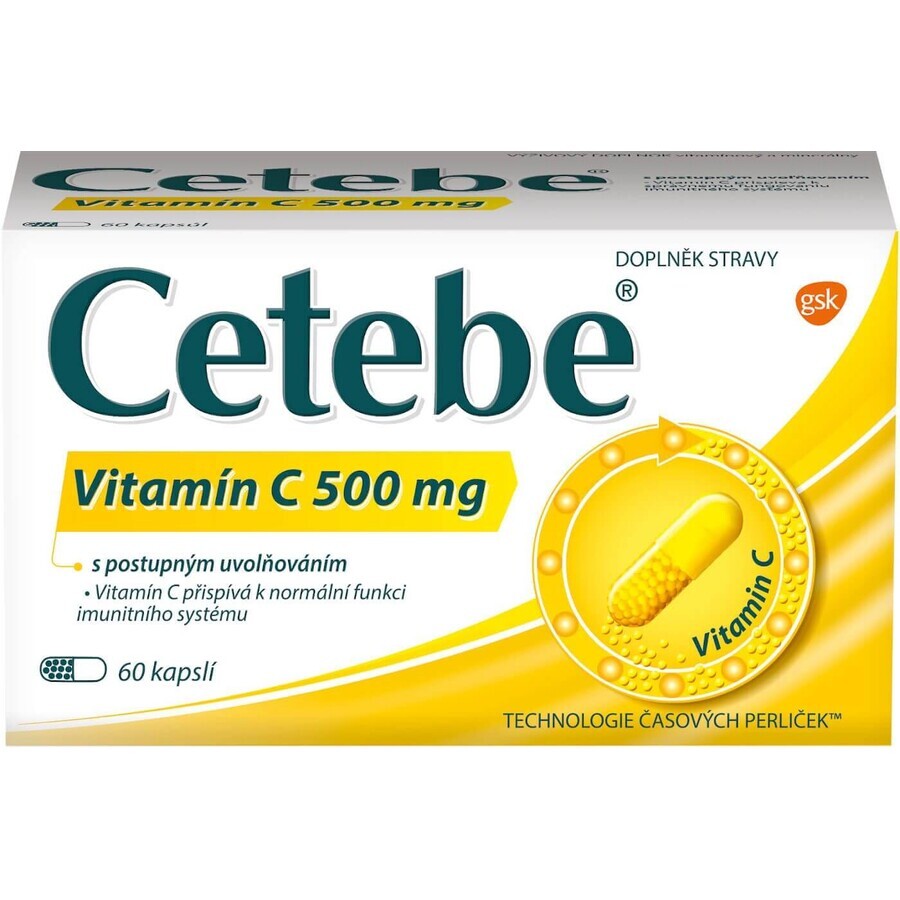 Cetebe Vitamin C 500 mg 60 Kapseln