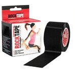 RockTape Schwarzes kinesiologisches Band 5 m