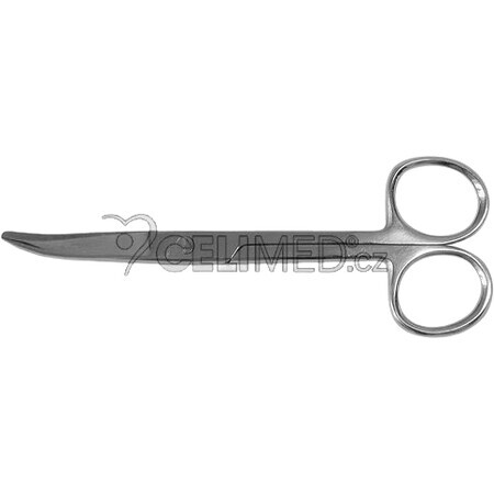 Celimed Gebogene Schere mit Spitze, stumpf 15 cm