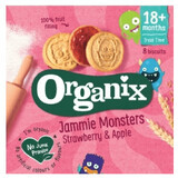 Goodies strawberry and apple jam biscuits, 64 gr, Organix