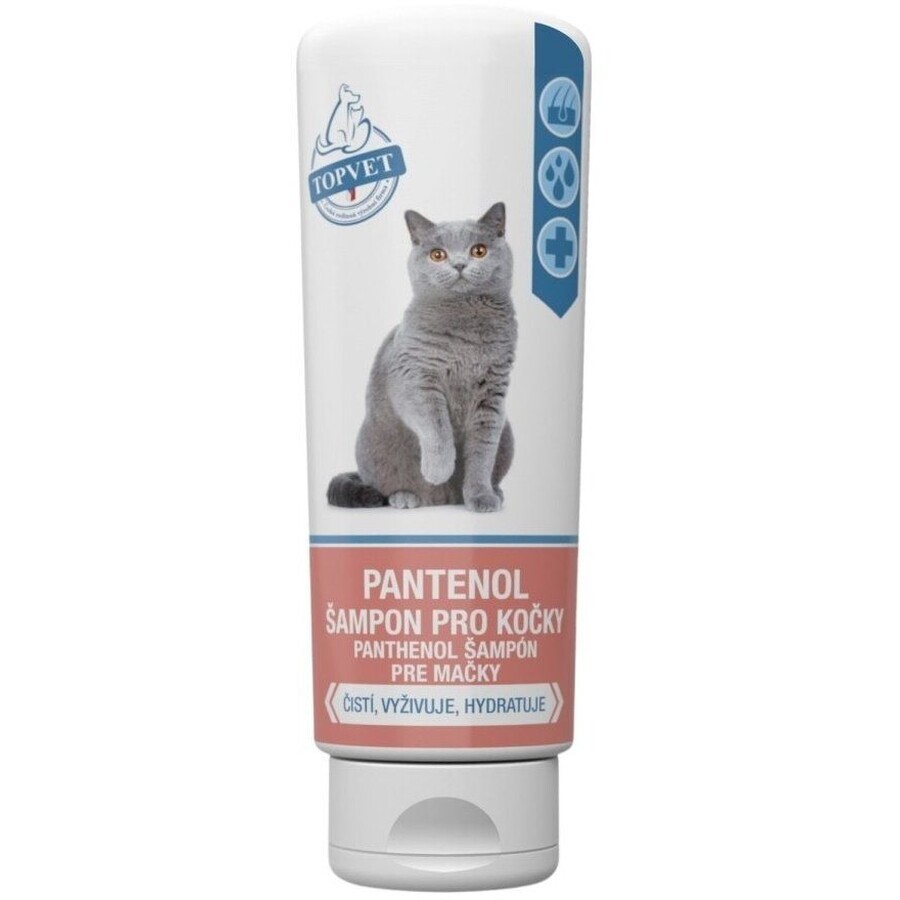 Topvet Panthenol Shampoo für Katzen 200 ml