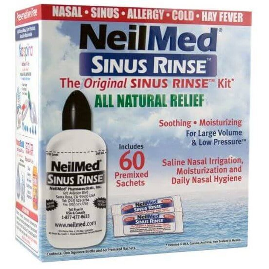 NeilMed Sinus Spülung Isotonic + 60 Beutel 240 ml