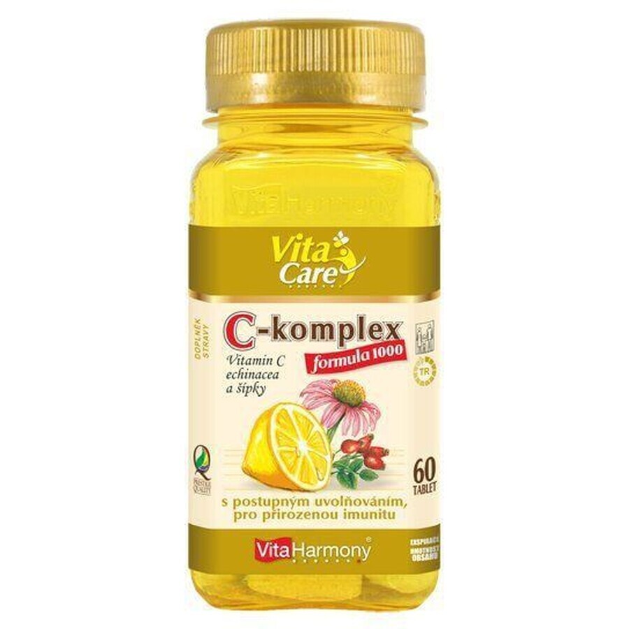 VitaHarmony C-Komplex 1000 mg + Echinacea + Linsen 60 Tabletten