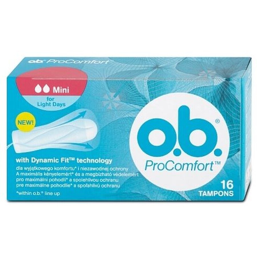 O.b. ProComfort Mini-Damenbinden 16 Stück