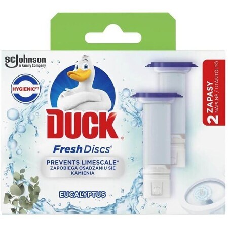 Duck Fresh Discs Nachfüllscheiben für die Toilettenschüssel Eukalyptus 2 x 36 ml